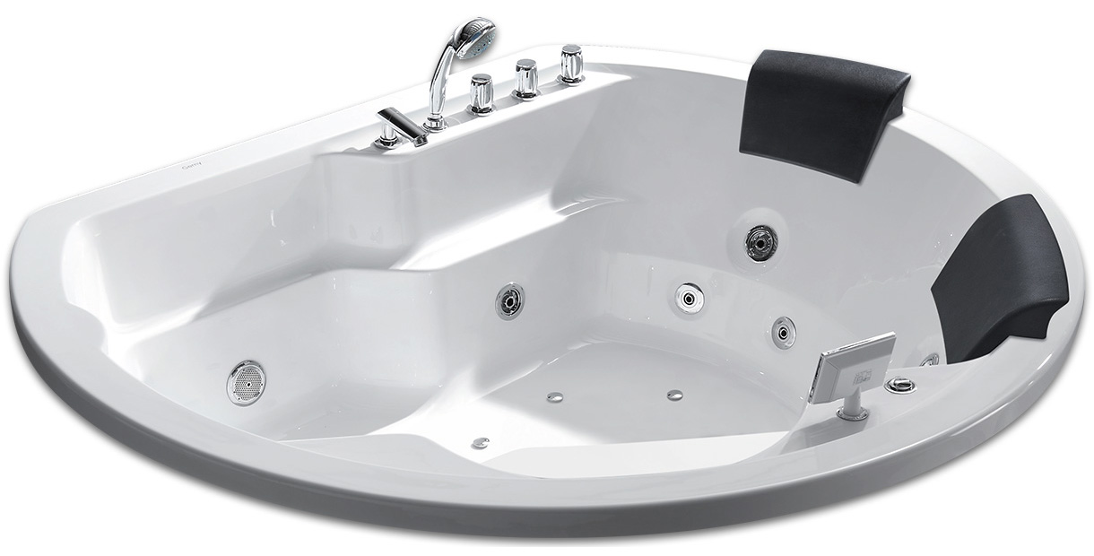 Ванна гидромассажная акриловая Gemy G9053 K, 185 х 162 см 