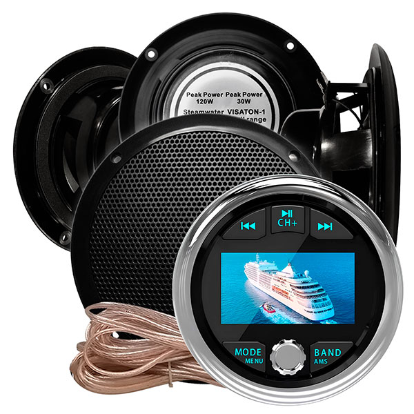 Комплект влагостойкой акустики Steam Water Aqua Music DB002 VISATON черный 4 