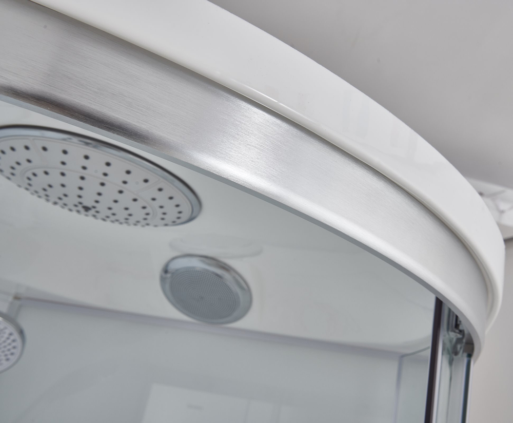 Душевая кабина Imwei XDL-09H, 90 x 90 см, средний поддон, с крышей, стекла прозрачные, профиль серебристый 