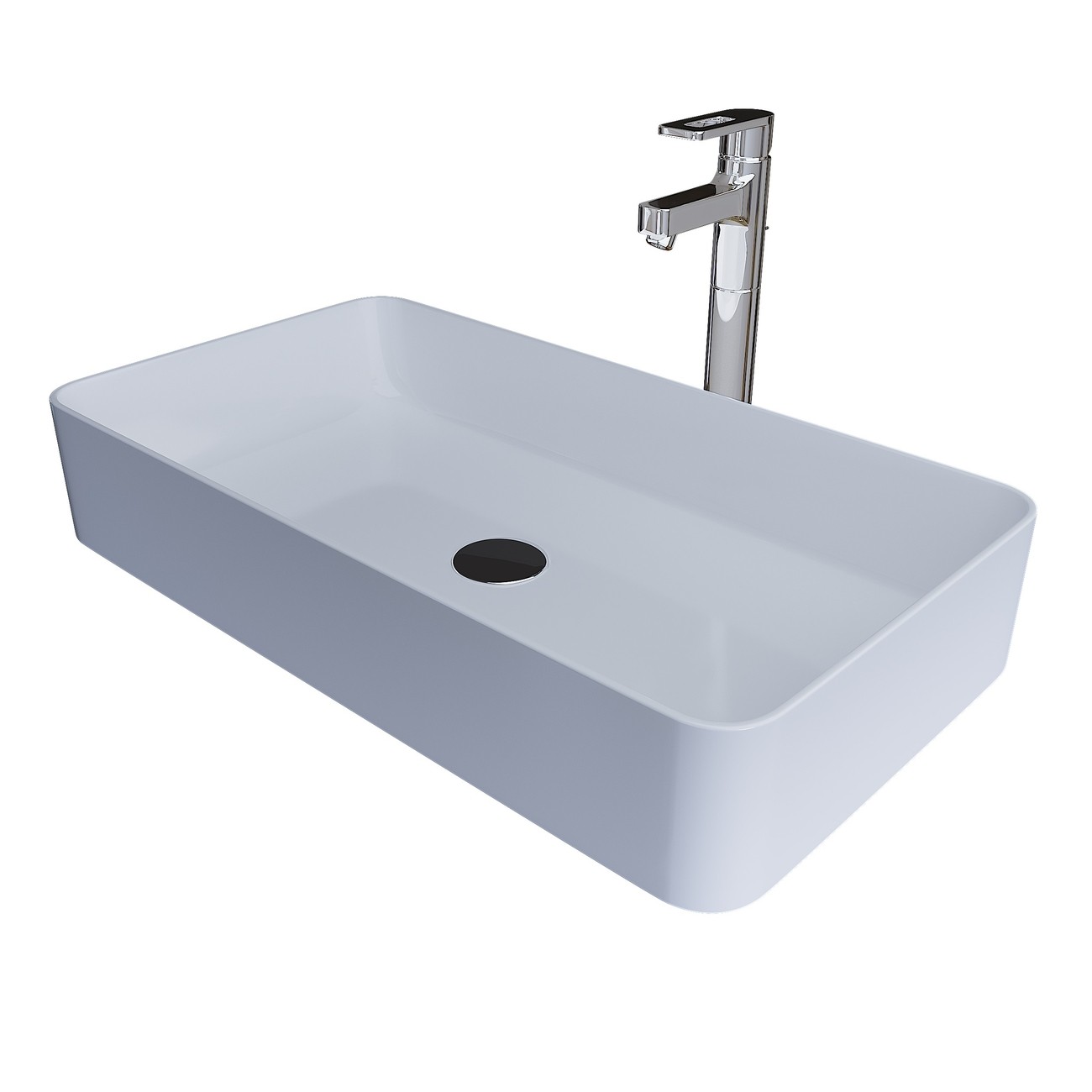 Раковина Grossman Pragma GR-3031 (610х335х110) белая,1 место 