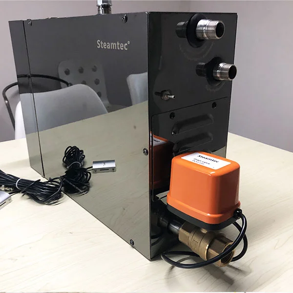 Парогенератор для хамама Steamtec Tolo 30 Key (3 кВт), Влагостойкий пульт, черный/белый 