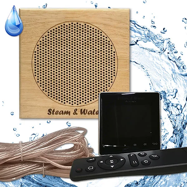 Комплект влагостойкой акустики SW 1 Black Standart Sauna (квадратная) 