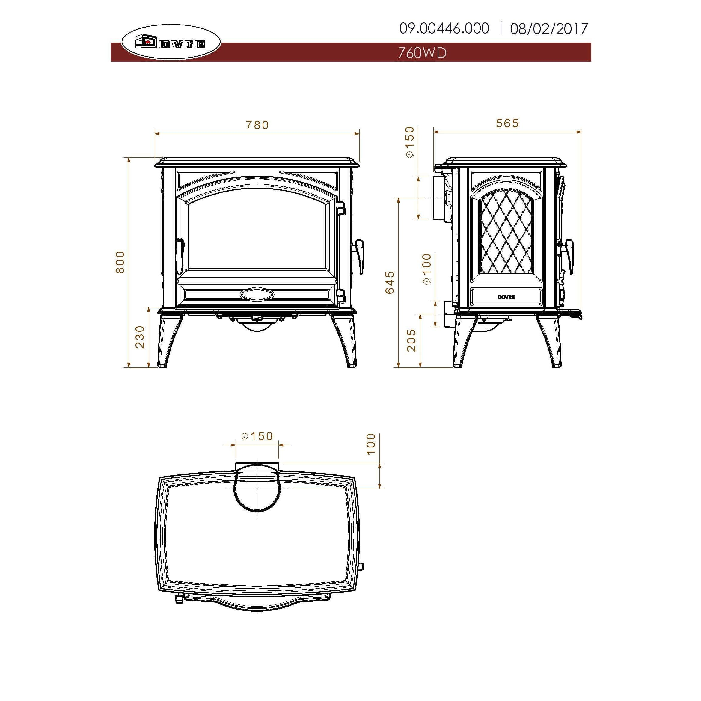 Печь Dovre 760WD 