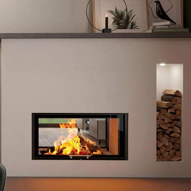 Каминная топка SPARTHERM Varia B-FDh чёрный шамот 