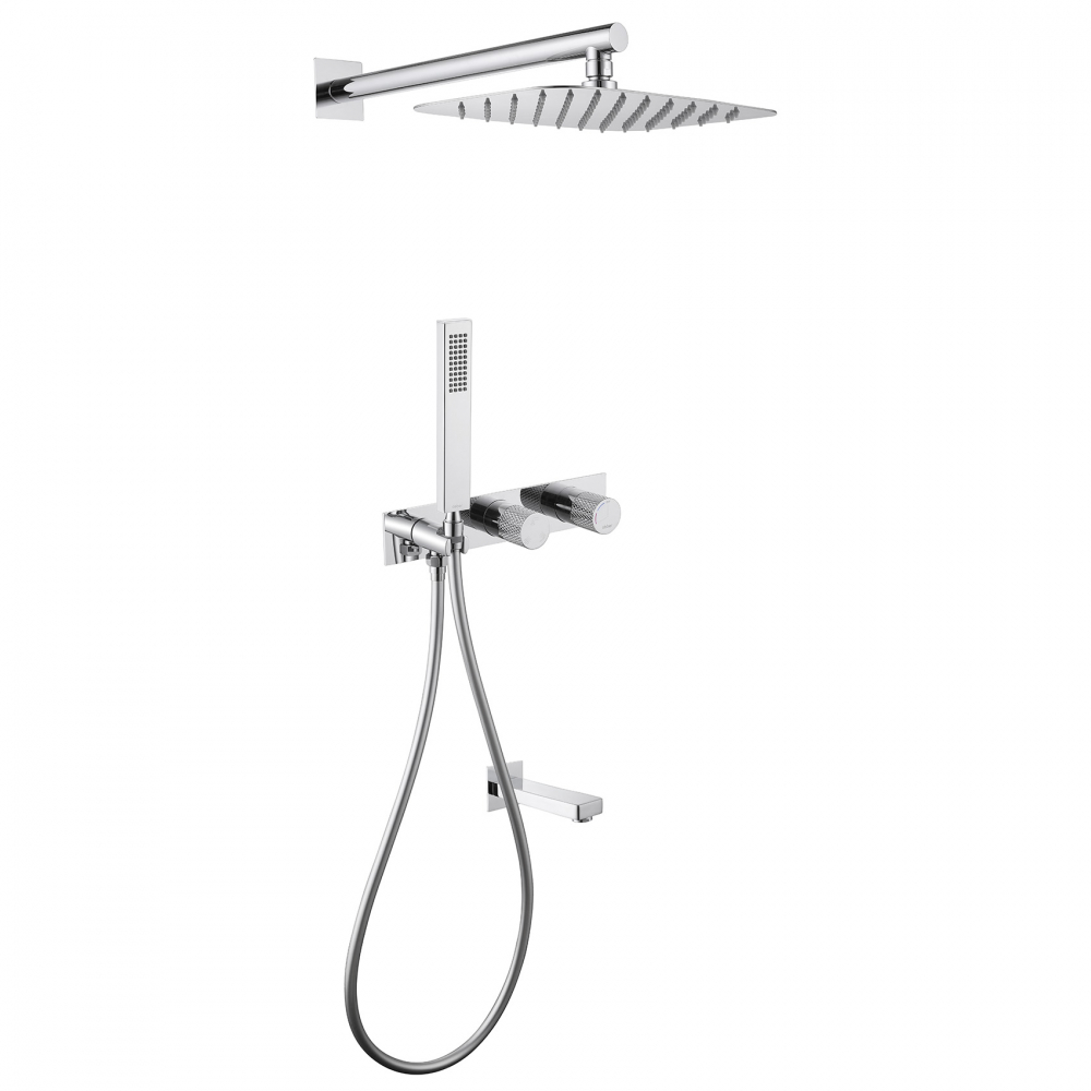 Душевая система Abber Rund AF8717, цвет хром 