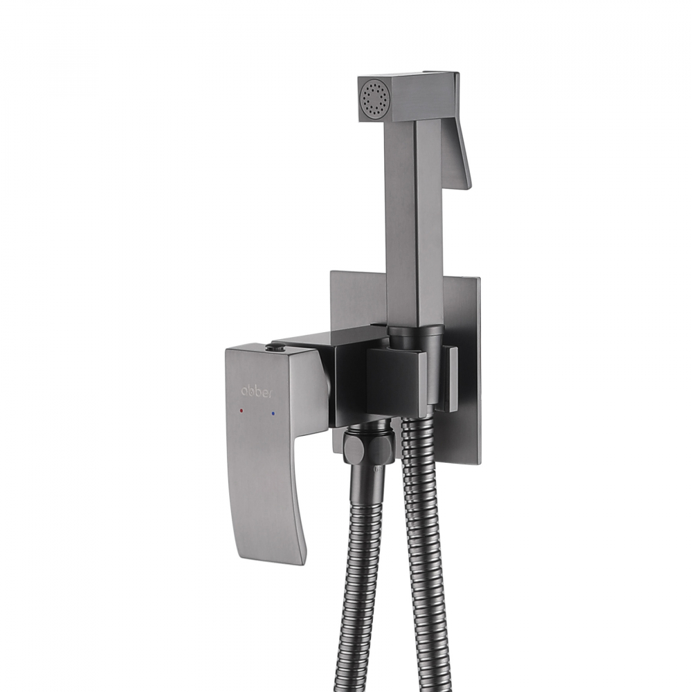 Смеситель ABBER Wasserfall AF8625NG с гигиеническим душем, никель 