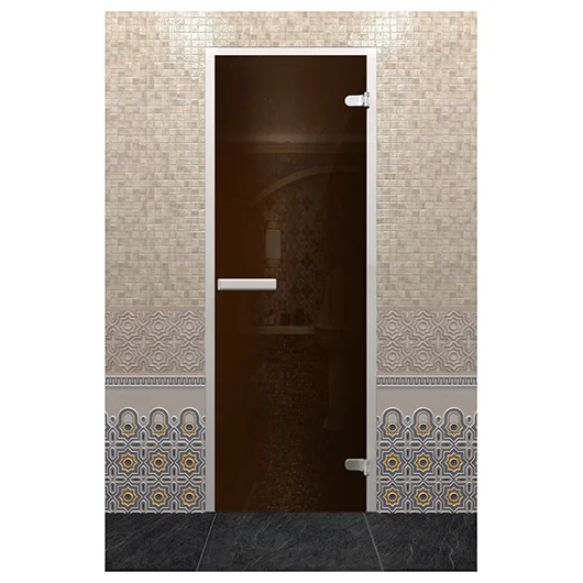 Дверь DoorWood Хамам лайт, бронза/матовая бронза 800/2000мм 