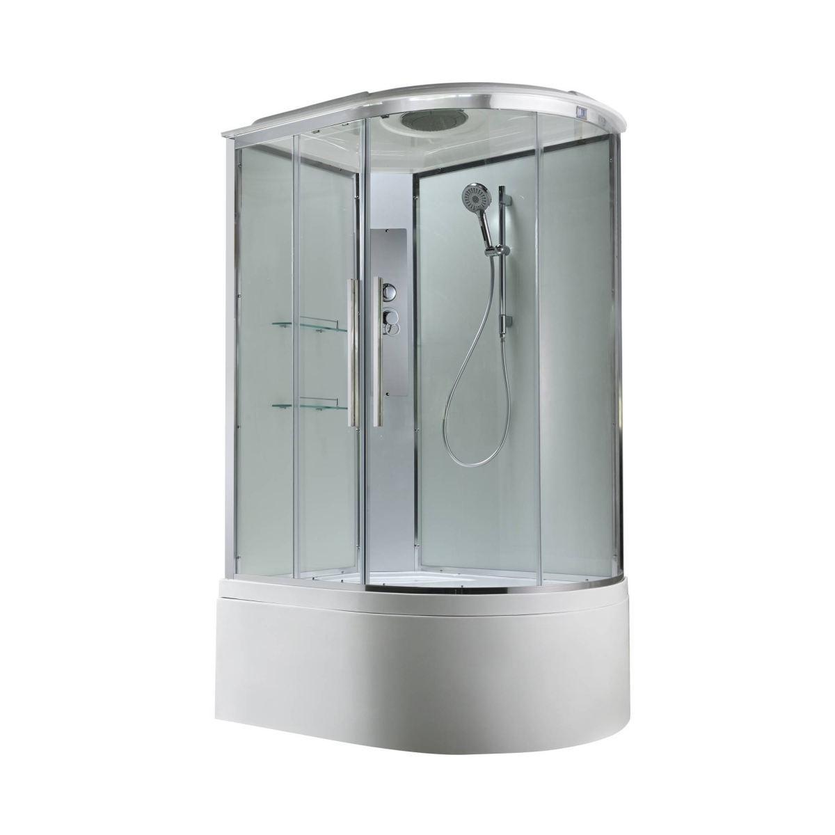 Душевая кабина AvaCan EM5812LT/EM5812RT 78199/78193, 120 x 80 см, с крышей, поддон высокий, левая/правая, стекло прозрачное, профиль хром 