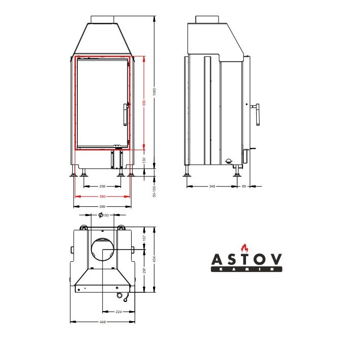 Каминная топка Астов ПС 3865 