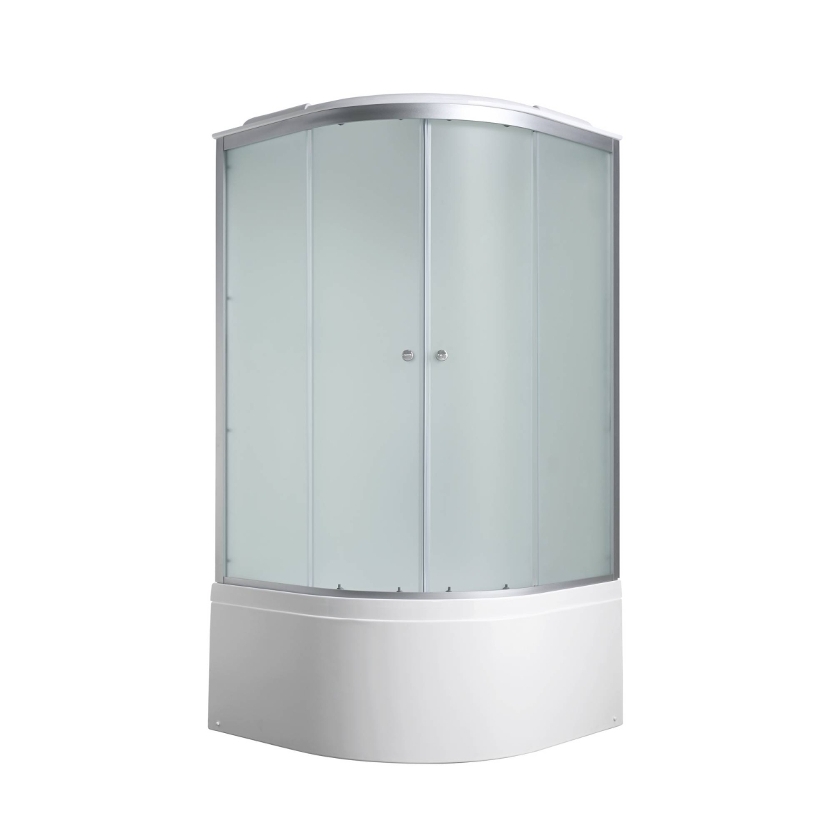 Душевая кабина AvaCan C5010 78328, 100 x 100 см, с крышей, поддон высокий, стекло матовое, профиль хром 