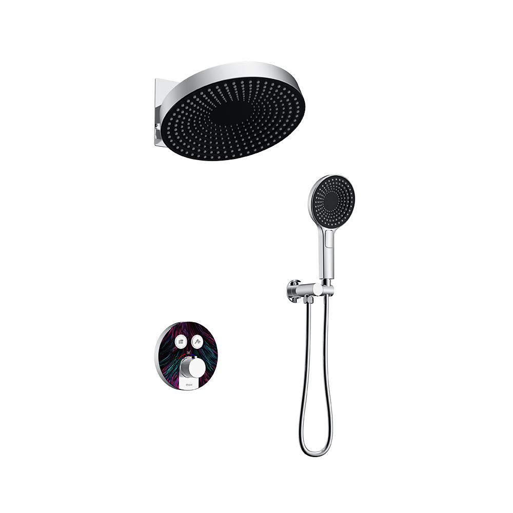 Встроенная душевая система Black&White GH-9401-MC 