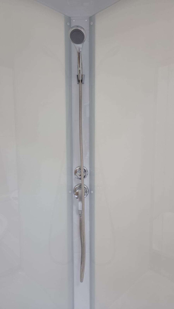 Душевая кабина Niagara Light L90/17, 90 х 90 см, с крышей, поддон низкий, стекло прозрачное, профиль хром 