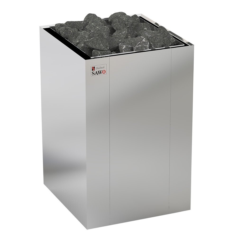 Электрическая печь SAWO NORDEX FlOOR NRFS-120NS-Z (12 кВт, внутри оцинковка, снаружи нержавейка), выносной пульт (пульт и блок мощности докупаются отдельно) 