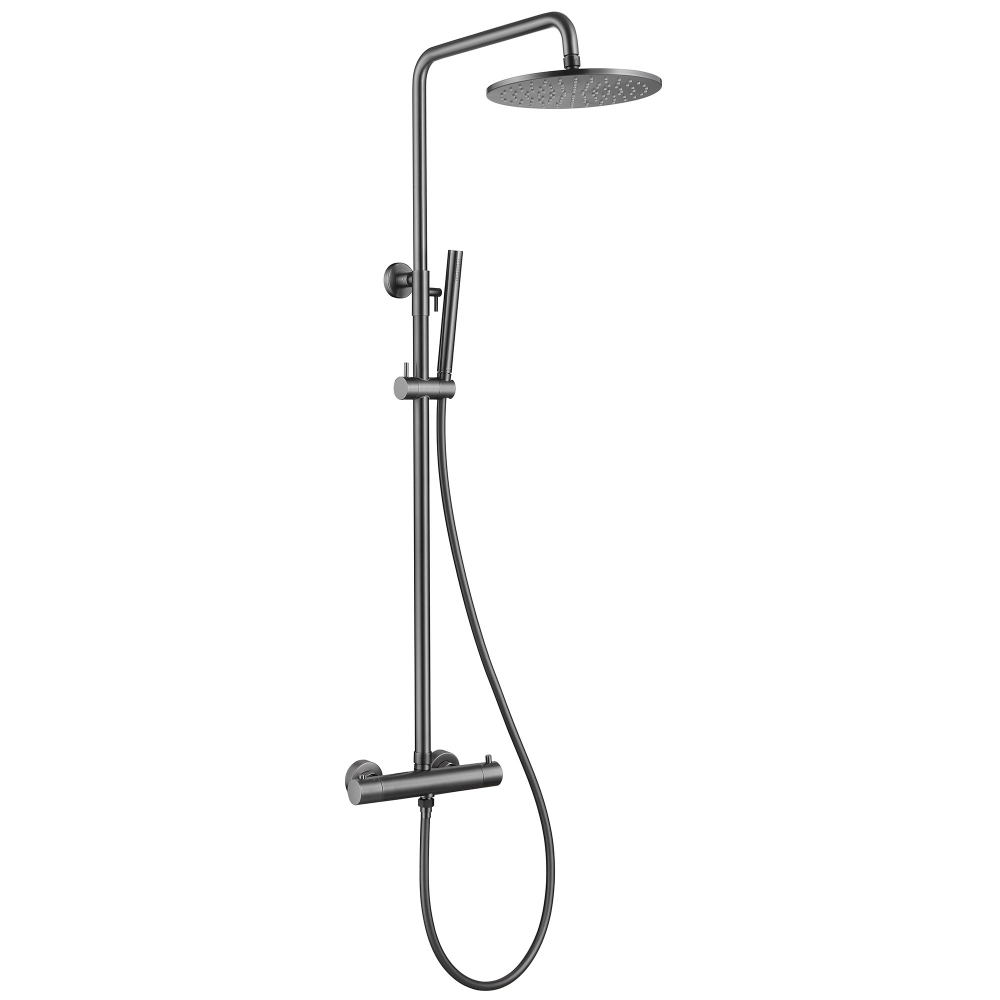 Душевая система Abber Wasser Kreis AF8160NG, термостатическая, цвет никель 