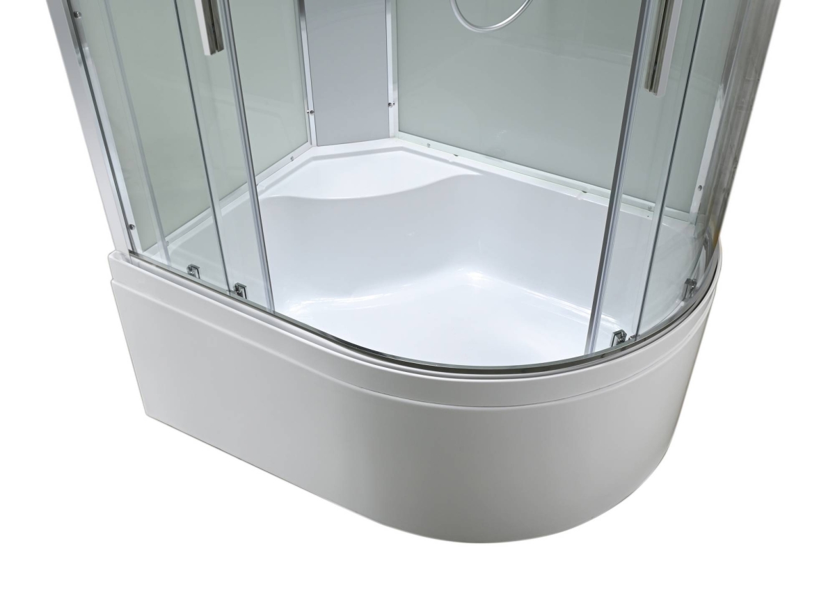 Душевая кабина AvaCan EM5912LLEDT/EM5912RLEDT 78213/78207, 120 x 90 см, с LED подсветкой, с крышей, поддон высокий, левая/правая, стекло прозрачное, профиль хром 