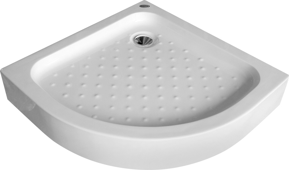 Душевой поддон Gemy ST06T 80 x 80 см, четверть круга, белый 