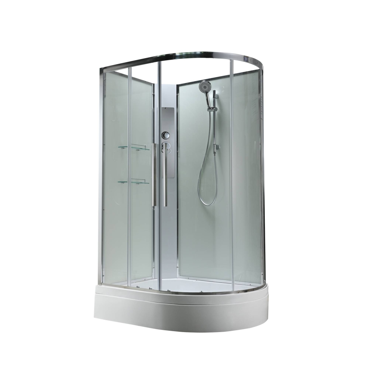 Душевая кабина AvaCan EM3912LNT/EM3912RNT 78140/78146, 120 x 90 см, без крыши, поддон средний, левая/правая, стекло прозрачное, профиль хром 