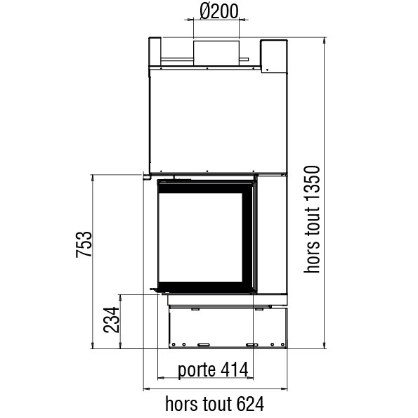 Каминная топка XP00803V (Axis) 