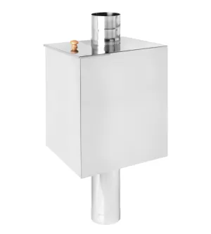 Бак на трубе 40л Ø115 (Прямоуг) (AISI 439) L-800 (МП) 
