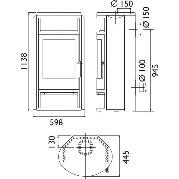 Печь камин ABX Polar 6 