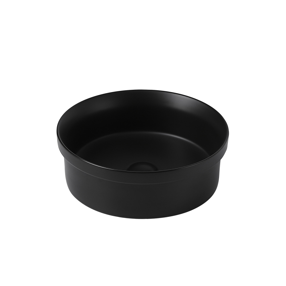 Раковина Abber Bequem AC2103MB, накладная, 40 х 40 х 14 см, черная матовая 