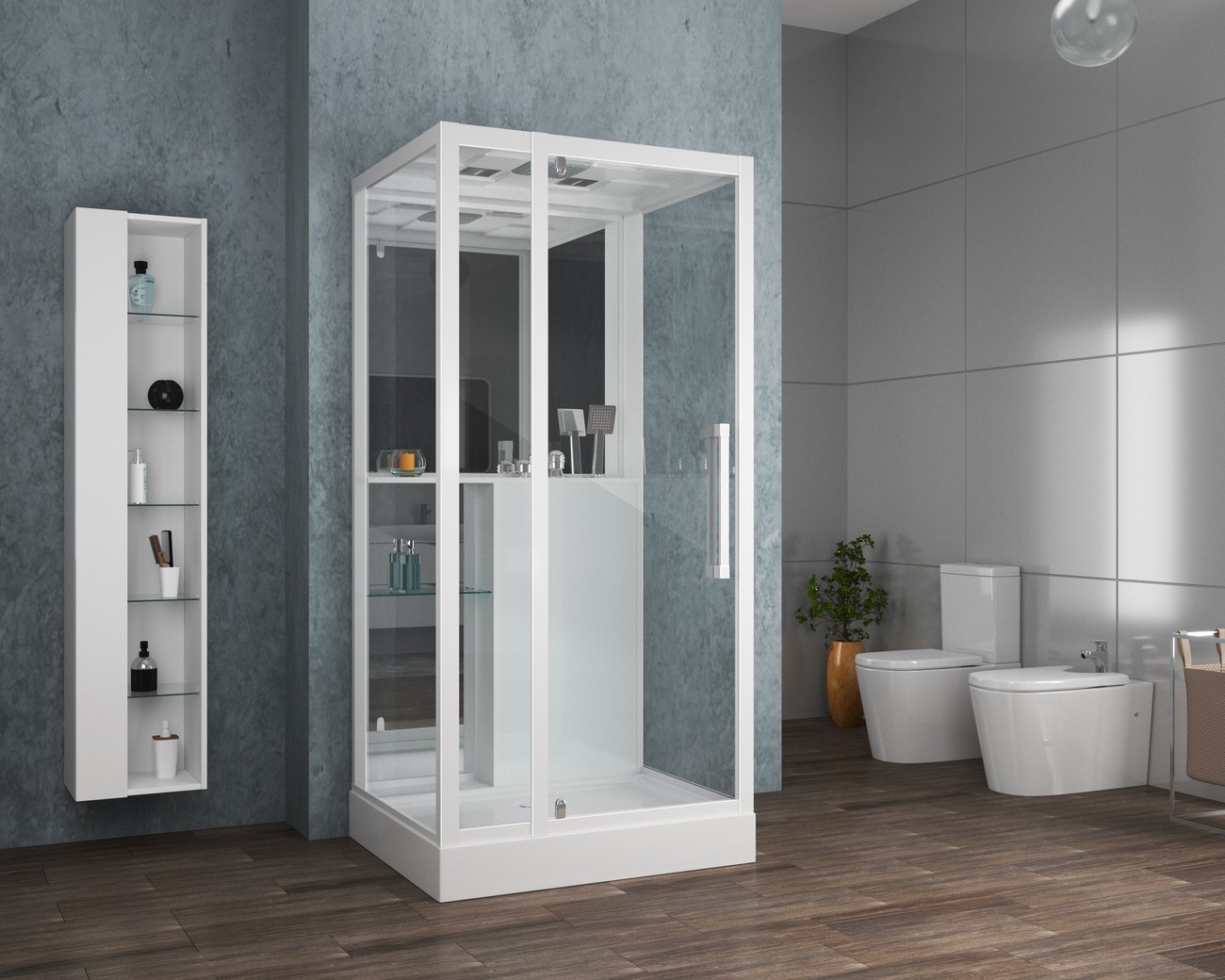 Душевая кабина Grossman 90 x 90 см, квадратная, белый, GR161 