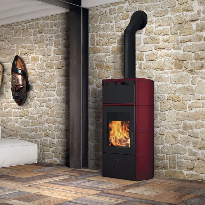 Печь FLAMMA 14 CS BORDEAUX (EdilKamin) 