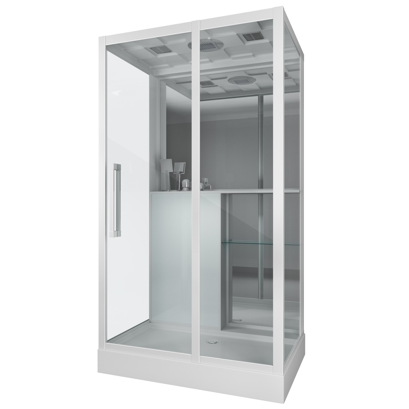 Душевая кабина Grossman 120 x 82 см, прямоугольная, белый, GR167 