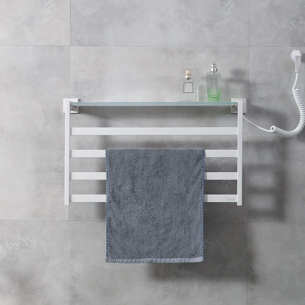 Полотенцесушитель электрический Black&White Moon N-333W, 58 x 35 см, белый матовый, 333WN 