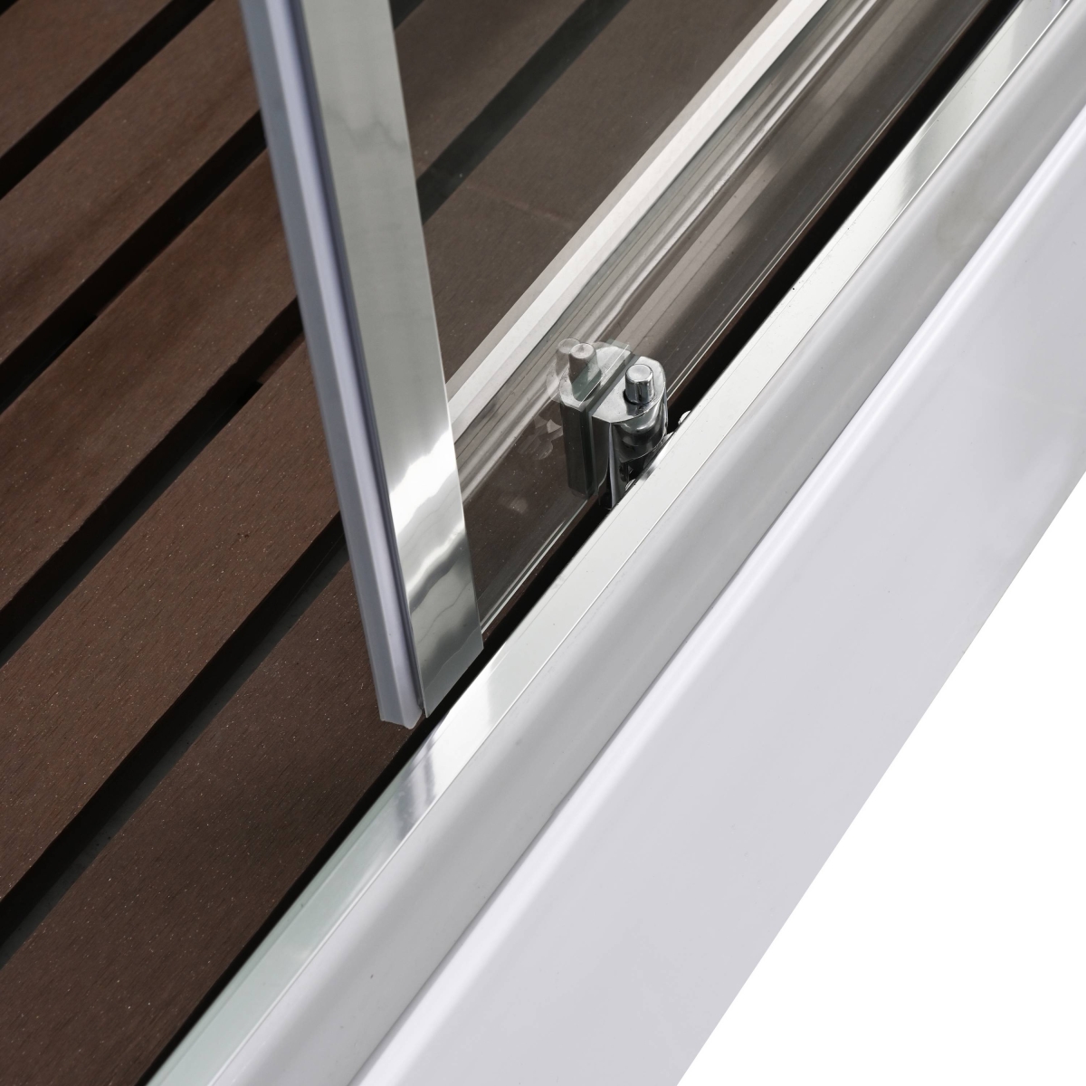 Душевая кабина AvaCan Z2912, 78269, 120 x 90 см, с крышей, поддон низкий, стекло прозрачное, задние стенки белый матовые, профиль хром 