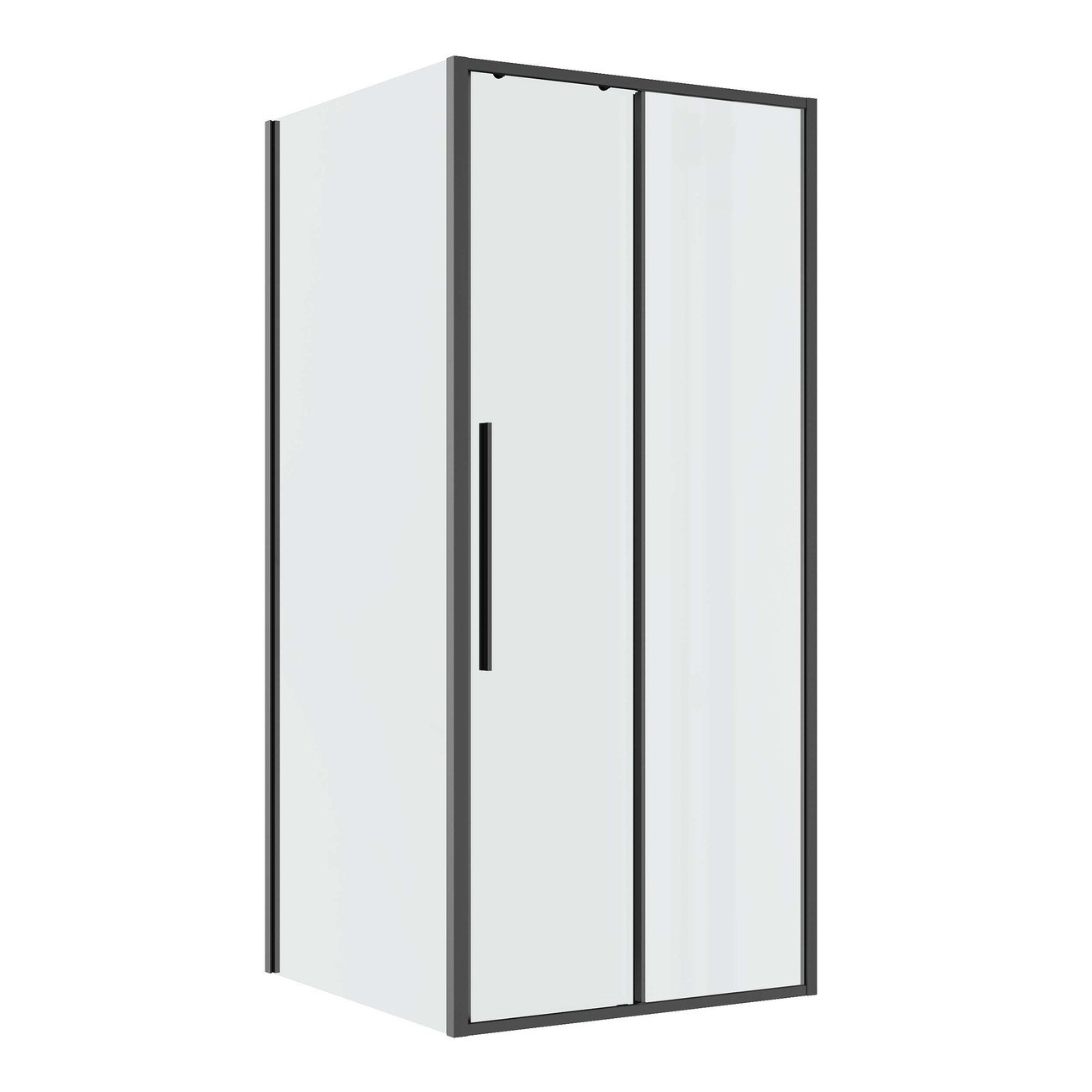 Душевое ограждение Niagara Nova NG-34-13AGR-A90GR-34 (130х90х195) прямоугольник,раздвижная,графит,стекло прозрачное,2 места 