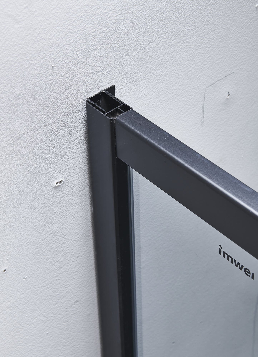 Душевой уголок Imwei YL-9002B, 90 x 90 см, с поддоном, стекла прозрачные, профиль черный 