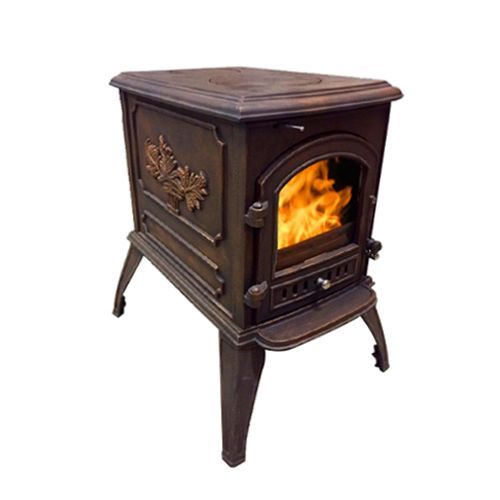 Чугунная печь для дома Harry Flame Торонто патина 