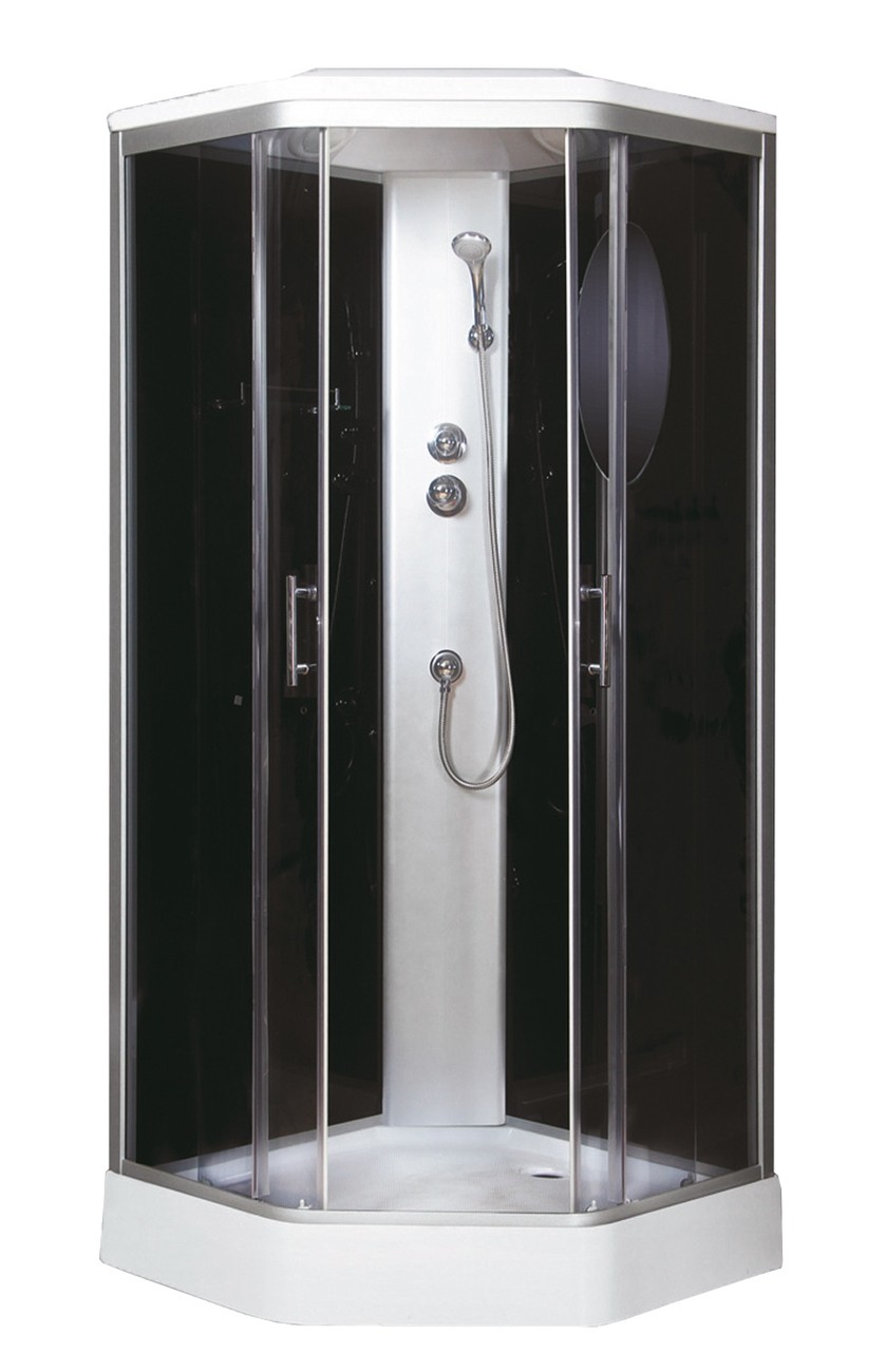 Душевая кабина Niagara Ultra NG-2506-01 (90х90х220) низкий поддон(16см),стекло тонированное,4 места 