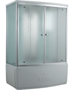 Душевой бокс Timo Comfort T-8870F Fabric Glass, стекло матовое, 170 x 88 см 