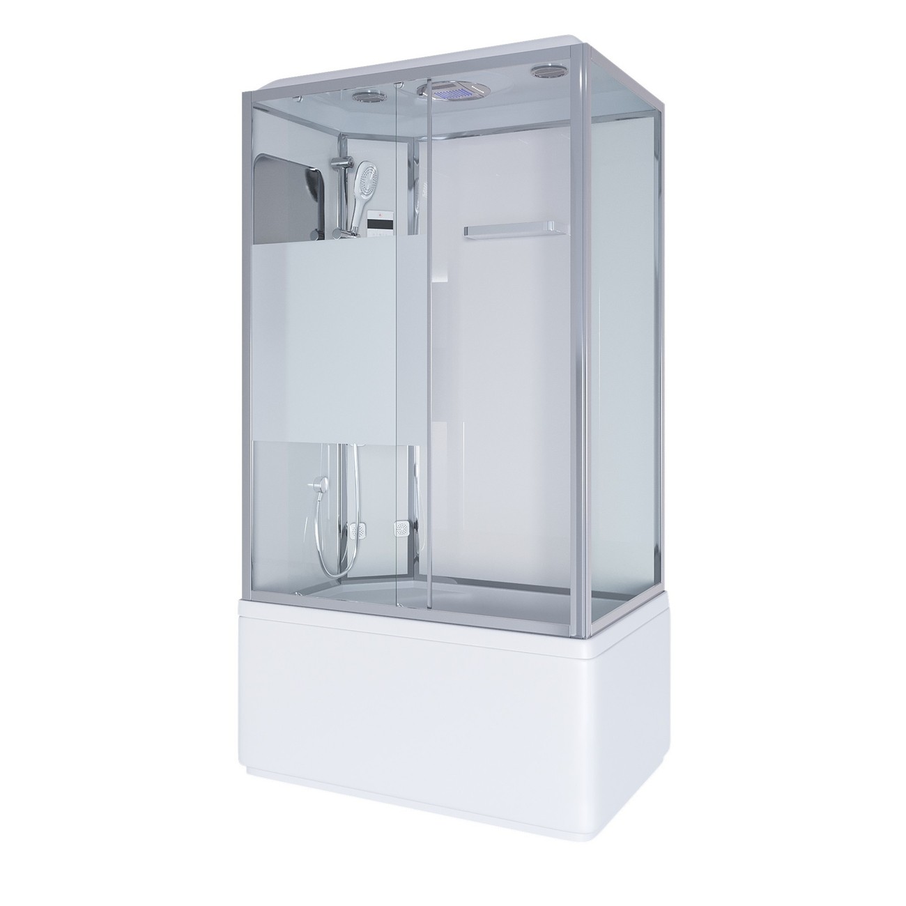 Душевая кабина Niagara Ultra NG-307-01L (120х80х220) высокий поддон(50см),стекло матовое,4 места 