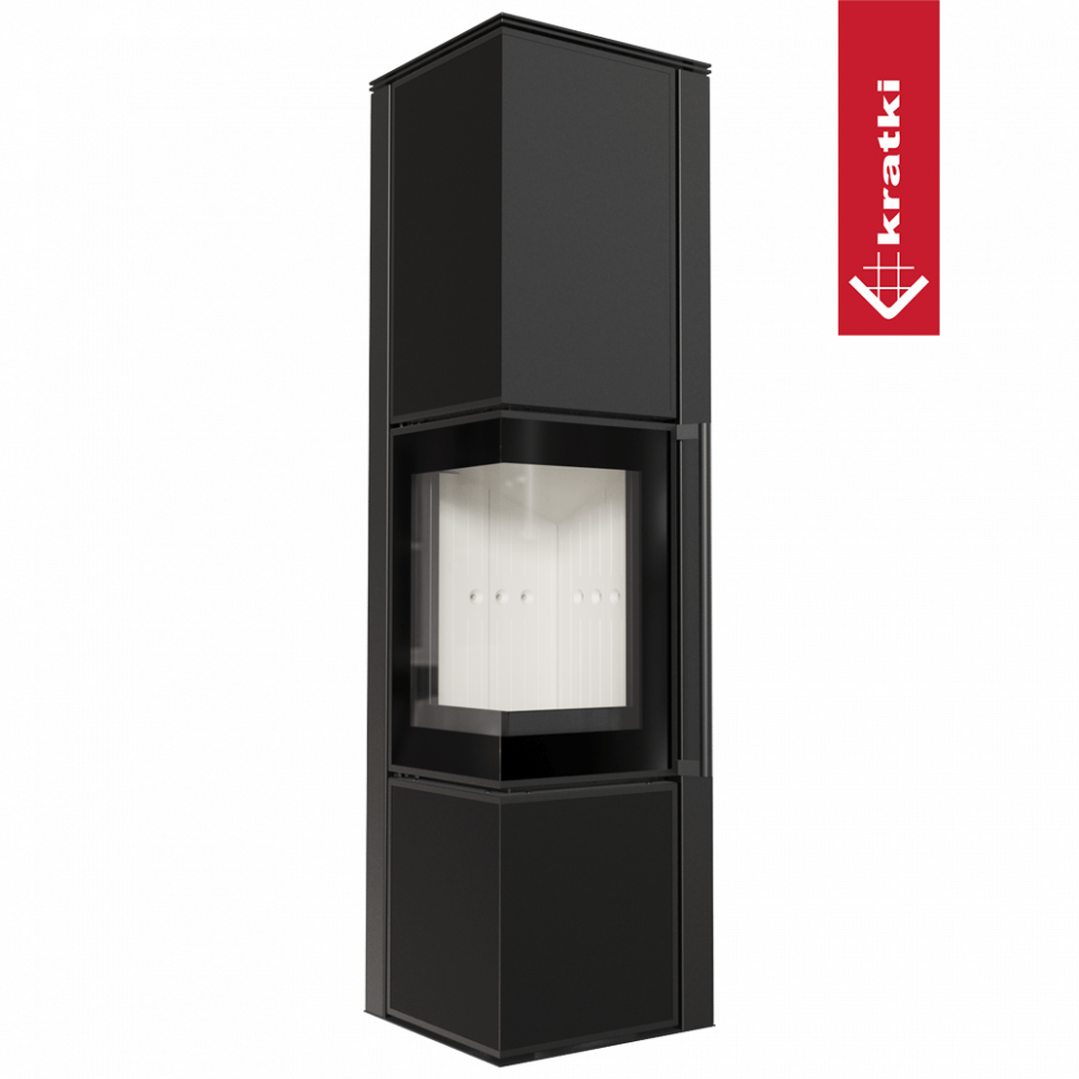 Печь Kratki PRO TORA/L 8 кВт Nero Assoluto 