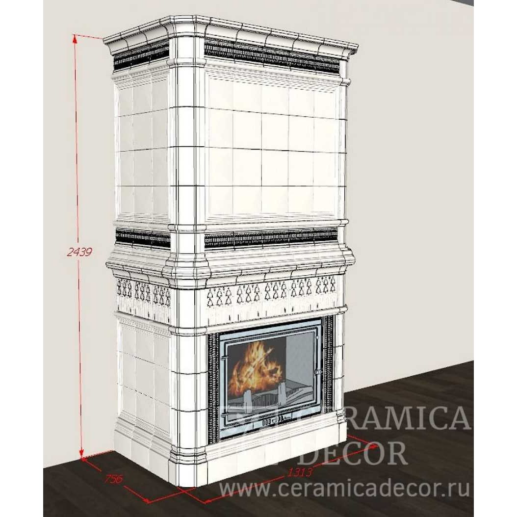 Облицовка Ceramica Тюльпан цвет Белый Антик 