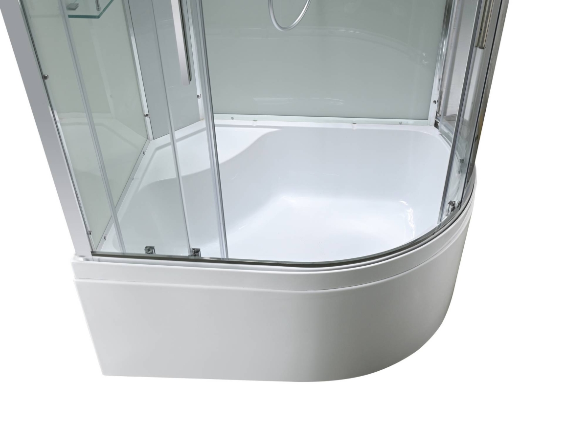 Душевая кабина AvaCan EM5812LNT/EM5812RNT 78200/78194, 120 x 80 см, без крыши, поддон высокий, левая/правая, стекло прозрачное, профиль хром 