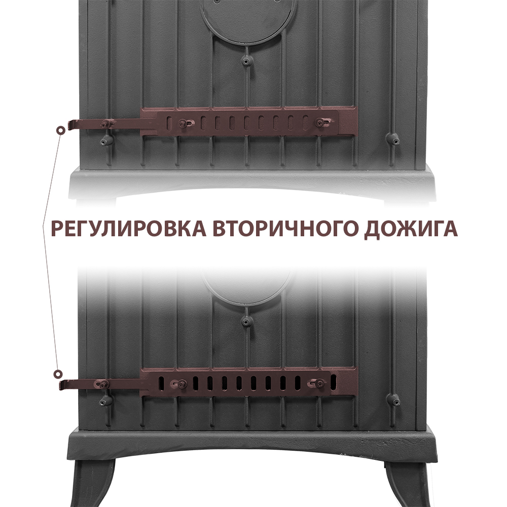 Печь-камин Везувий KZ-14 "Антрацит" 