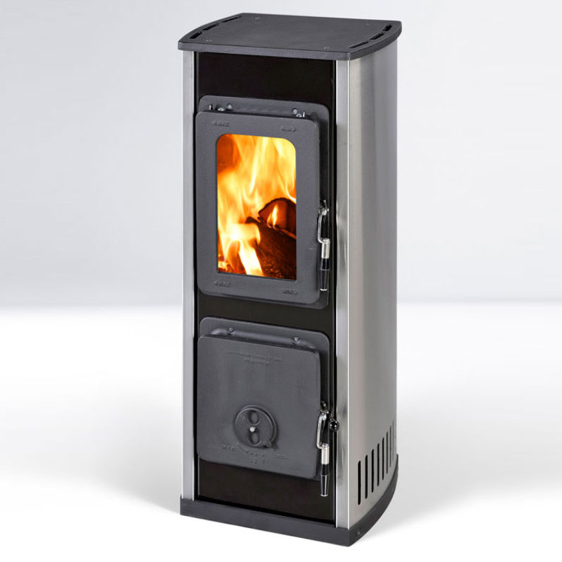 Печь MILANO II B, termoplate, чёрный/нержавеющая сталь (Thorma) 