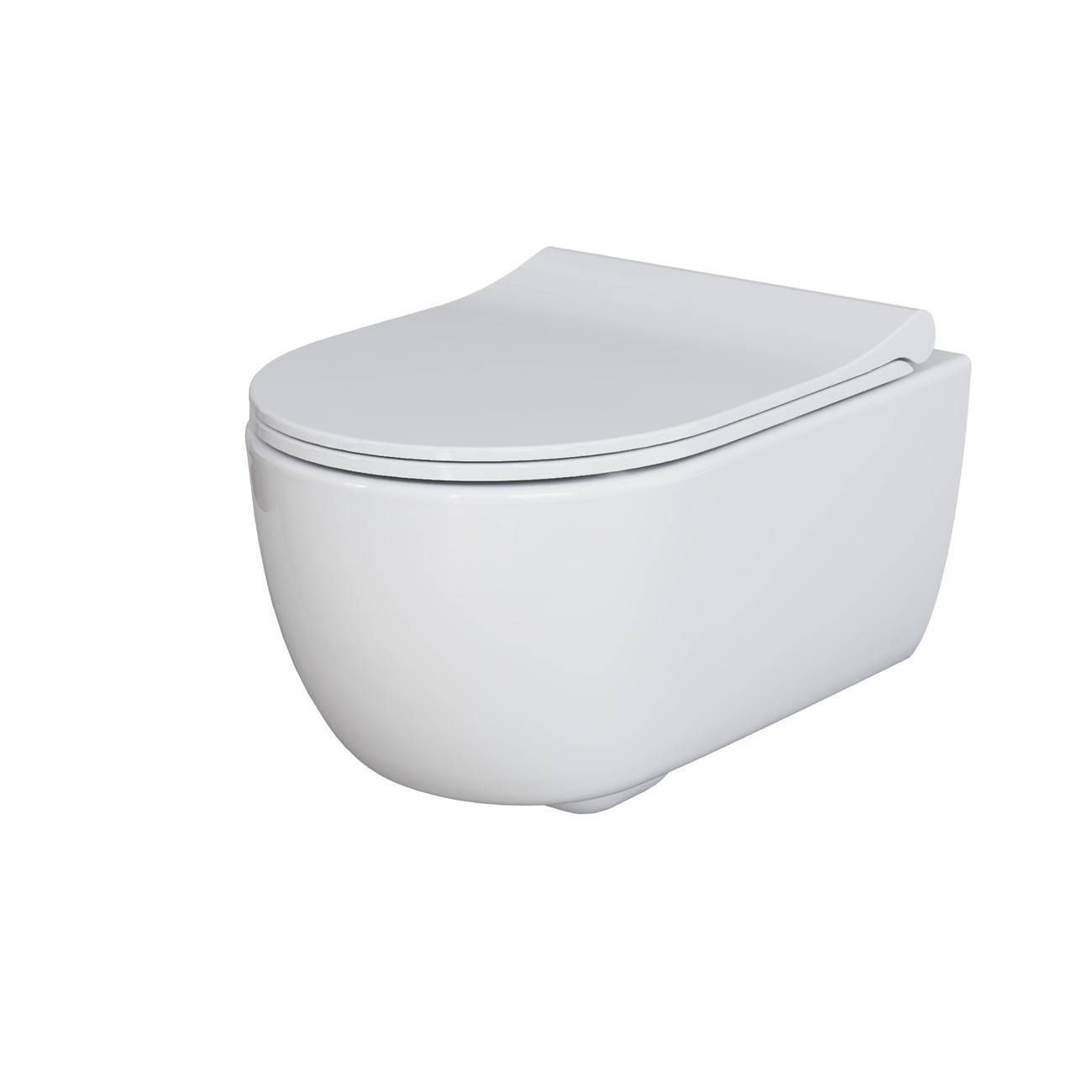 Унитаз Abner 103T20001R (545*360*330) БЕЛЫЙ подвесной БЕЗОБОДКОВЫЙ, 1 место 