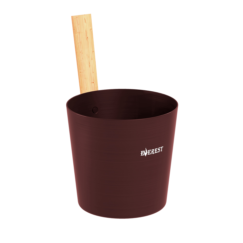Шайка EVEREST 5л, алюминий DARK BROWN (TG-46) 