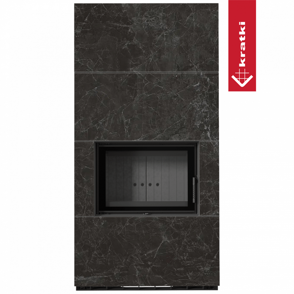 Каминокомплект Kratki PRO FLOKI NATURALI NERO GRECO 