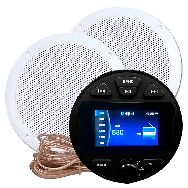 Комплект влагостойкой акустики Steam Water Aqua Music DB004 VISATON белый 2 