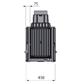 Каминная топка LCI 9 GDF, двусторонняя (Liseo Castiron) 