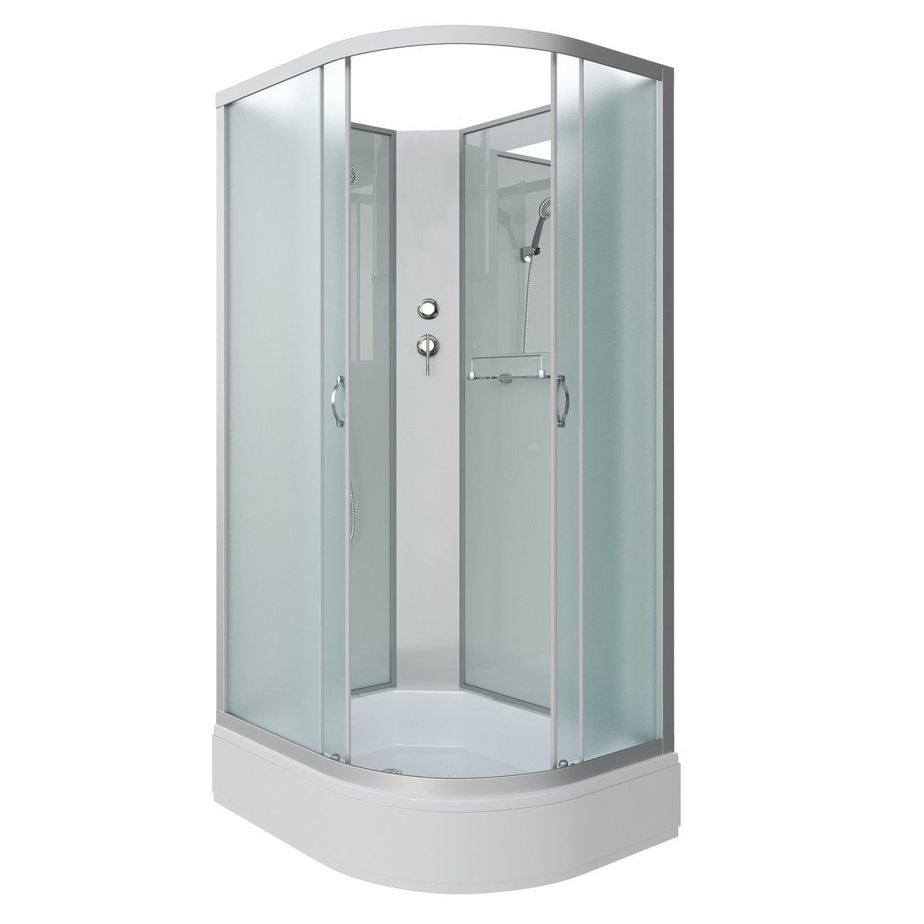 Душевая кабина Niagara Classic NG-33094-14LBK (100х90х200) средний поддон(26см),стекло матовое,4 места 