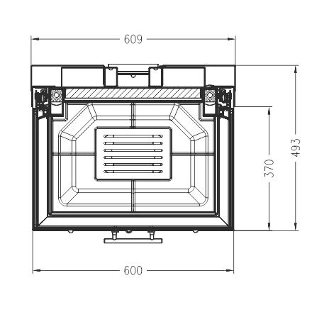 Каминная топка SPARTHERM Arte 3RL-60h светлый шамот 
