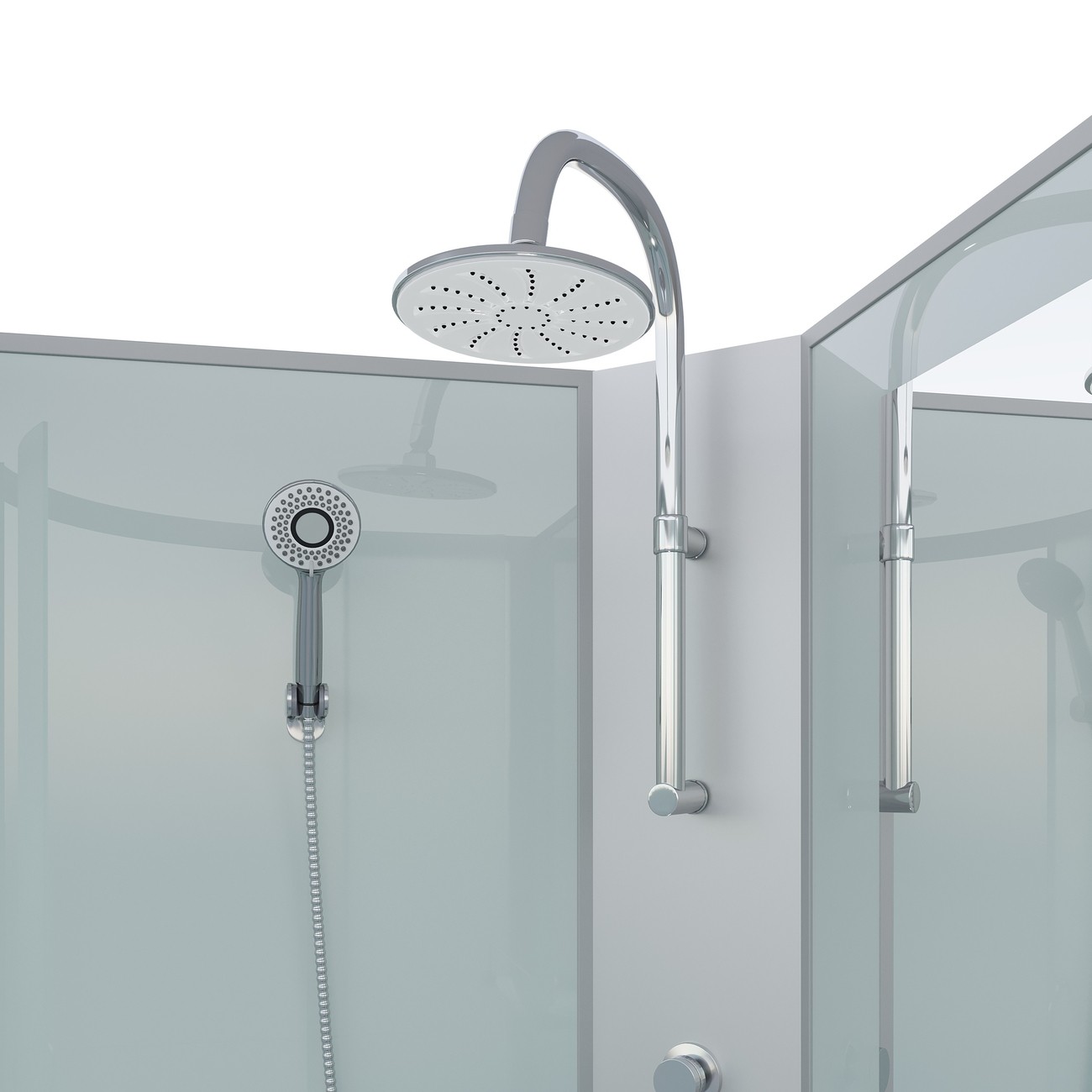 Душевая кабина Niagara Classic NG-3501-14BKT (90х90х210) средний поддон(26см),стекло тонированное,4 места 