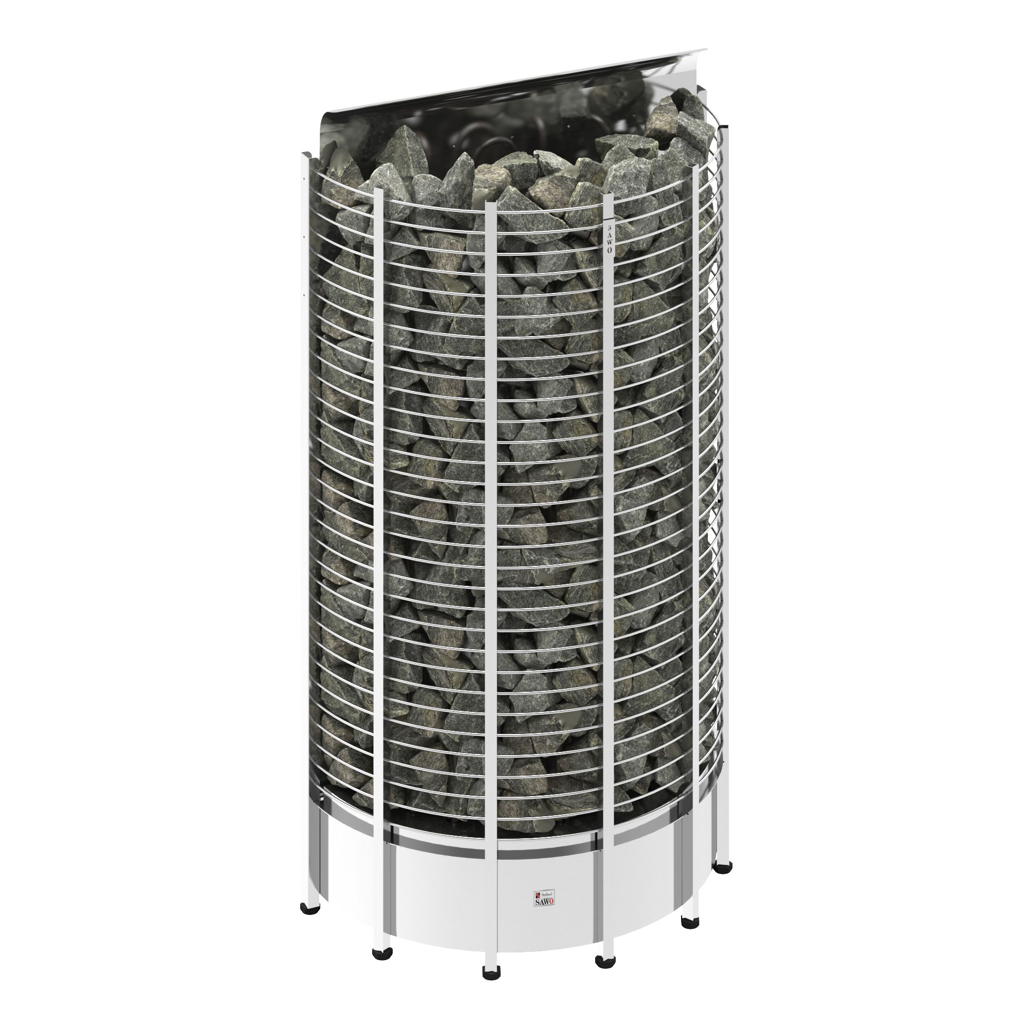 SAWO Электрическая печь Tower напольная пристенная, 18,0 кВт, нерж. сталь, артикул TH12-180NS-WL-P, выносной пульт (пульт и блок мощности докупаются отдельно) 